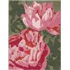 RugVista Rosabel, Tappeto per interni ed esterni, Moderni, 200 x 300 cm, Rettangolare, Pelo corto, Cucina, Porch, Lavabile solo a mano, Resistente ai raggi UV, Rosa/Verde