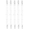 JZLBBC R7S 254mm Lampadina Alogena 1500W Lampadine Alogene R7S 1000W J254 Dimmerabile Doppia Testa Lampadina Lineare 5PC 1000W