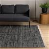 Interiyou Tappeto cotone Toledo - 120x170 cm Nero - Tessuto artigianale con frange per salotto, camera, stanza bambini, pranzo, cucina o corridoio