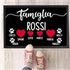 Mr. Gadgets Zerbino per Esterno/Interno Personalizzabile Con Foto 40x60 Cm Antiscivolo con Bordo in Gomma (Famiglia con Nomi)