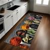 Generic Marrone Tappeto Cucina 50x220 cm Spezie e condimenti da cucina Antiscivolo Lavabile Moderno Passatoia Cucina Corridoio Comodino Runner Decorativo