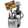 Brubaker portabottiglie per Vino dal Design 'Barista' con Biglietto d'auguri, Scultura in Metallo