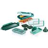 Genius Nicer Dicer Fusion Smart A34035 Set di tagliaverdure da 12 pezzi con contenitore di raccolta inserto per coltelli XXL e inserto a spirale Julietti cubetti penne quarti otte Julietti PP