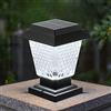 FTVOGUE Lampioni a LED Solari IP65 Lampada da Palo per Esterno da Giardino Impermeabile Accensione Automatica per Lampioni per Corridoi Cancelli Giardini (A)