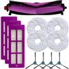 Puupaa Parti di ricambio per Eureka J15 Pro per aspirapolvere Ultra Robot, accessori 1 spazzola principale, 4 spazzole laterali, 3 filtri HEPA, 4 panni