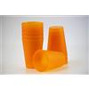 S&S-Shop - 100 bicchieri in plastica, 0,4 l, riutilizzabili, colore: Arancione