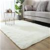 ZJEQZH Tappeti Scendiletto Camera da Letto, Tappetino Camera da Letto, Tappeto Rosa, Tappeto Camera Ragazza, Tappeto Camera da Letto Moderno per Soggiorno, Camera da Letto, Comodino, Divano(White,80x160 cm)