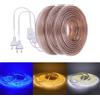 HEGEHE 220V Striscia LED [2M, Blu] con spina On/Off, SMD3014, IP67 Impermeabile Striscia LED flessibile super luminosa, illuminazione corridoio cucina camera da letto