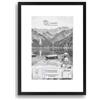 CLAMARO COLLAGE 20 - Cornice portafoto 40 x 60 cm, colore nero opaco, con passepartout per immagini DIN A3 (29,7 x 42,0 cm) | 20 mm di larghezza, in legno MDF con vetro acrilico