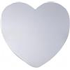 Gdfnmogo Specchio artistico a forma di cuore per la casa, decorazione da parete per soggiorno e camera da letto, migliora l'atmosfera con stile (40 cm)