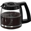 Toefficy Caraffa da caffè in vetro da 12 tazze per CHW-12, CHW-12P1, CHW-16, DCC-1100BK, DCC-1120, DCC-1200, DCC-2650, DGB-450, DGB-550BK, DGB-550BK1, ricambio compatibile con Cuisinart
