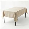 INTRECCI Tovaglia Cotone, Tovaglia Rettangolare 10/12 Posti, 140x240 cm, Grande ed Elegante, Non Scolora, Resistente, Tinta Unita. Colore: Panna