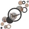 Giallobus - Orologio da Parete Adesivo Modulare Geotime - Bubbles - Legno Mdf - Geotime - 15B_Forge - Orologio da parete moderno - Numeri adesivi 3d - Costruzione modulare
