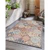 the carpet Palma - Tappeto robusto per esterni ed interni, design moderno, resistente alle intemperie e ai raggi UV, adatto anche per cucina o sala da pranzo, multicolore, 240 x 340 cm