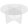 Danieli | Alzatina in Acrilico con Ripiano Nero per Dolci, Frutta e Buffet | Espositori in Acrilico Trasparente (1 pz Altezza 18 cm)