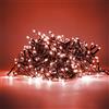 HAND - Luci Natale Interno e Esterno 300 LED con 8 Effetti Luce, Certificate, Basso Consumo e Impermeabili (Rosso, 15 metri)