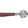 LOKLNEYK Cestello Portafiltro Senza Fondo Da 51 Mm, Compatibile Con HiBREW, H10B H11 H8A H5, Accessorio For Macchina For Caffè Espresso(Red rosewood handle 1pcs)