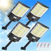 Lightasea 1200W Lampione Solare LED Esterno, 120000LM 6500K Lampione Solare da Esterno con Sensore di Movimento, Impermeabile IP65 Lampiones Stradale Solares con Telecomando per Giardino, Parcheggio