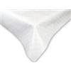Tata Home Mollettone Plastificato Salva Tavolo Proteggi Tavola Sottotovaglia 100% Made in Italy Colore Bianco Misura 4 posti cm 140x140