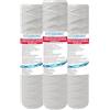 FILTRIACQUAITALIA CARTUCCIA FILTRO FILO AVVOLTO 10 POLLICI MICRON 50 POLIPROPILENE SEDIMENTI SET 3 PEZZI