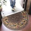 YongXinMY Zerbino semicircolare in stile bohémien, stile vintage, motivo con pietre, semicerchio, tappeto di benvenuto antiscivolo, assorbente, per interni, esterni, ingresso, bagno, cucina (J, 60 x