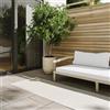 benuta Basic Tappeto Esterno & Interno Lou - Bianco 80x300 cm - Impermeabile & Resistente ai raggi UV - Multifunzionale per Balcone, Terrazza, Giardino - Cucina & Soggiorno - Facile da Pulire Robusto