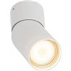 Qazqa falo - Faretto Moderno - 1 luce - L 10.8 cm - Bianco - Moderno - Soggiorno I Camera da letto I Sala da Pranzo I Cucina
