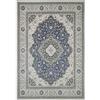 Pierre Tappeti Tappeto arredo casa NAIN 01 blu cm.160x230 riproduzione disegno orientale classico in stile persiano. Tappeto lavabile e antiscivolo per salotto, soggiorno, camera da letto.