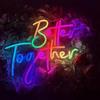 Ulalaza Intelligente RGB & Effetto Flusso di Colore Buon Compleanno LED Neon Sign con Telecomando & App Controllo Musica Sincronizzazione Timer Impostazione LED Acrilico Luce per Wall Party USB Powered