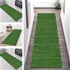 SGLGSTORE Tappeto Passatoia per Corridoio Antiscivolo Tappeto Cucina Lavabile Verde Disegno Astratto 50X300CM Tappeti Runner Soggiorno Tappetino zerbino al metro Si pulisce con il mocio è Antisfilo tappeti