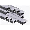 AFTERTECH 10x 2metri (20M) 1207N 12x7mm Profilo Alluminio NERO Minimal Per Strisce Strip LED Barra Rigida INTERA 2MT + Copertura OPACA (10x 2metri 1207nero fog)