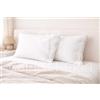 GBiancheria Coppia Federe Cotone 52x82 cm 57 Fili con Bottoni, Bianco