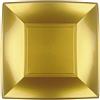 Goldplast 12 Piatti quadrati piccoli lavabili per microonde oro 18x18 cm