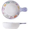 Generic Sotto Smalto Colorato Ciotole Di Ceramica Stoviglie Per La Casa Zuppa Ciotola Set Noodle Carino Riso Pasto Piatti Cena Snack Colazione Dessert Nido D'Uccello Insalata Frutta Gelato Zuppe Pasta