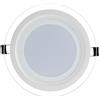 Generic UNIVERSO PANNELLO LED SLIM ROTONDO DA INCASSO CON CORNICE IN VETRO 24W 2400 LUMEN CCT 3000K - 4000K - 6500K