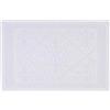 SpazioTessile Tappeto Sardo Natural Passatoia Sotto Vaso Salotto Bagno Camera 100% Cotone (Bianco, 55x140)