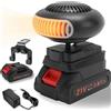 NNBWLMAEE Riscaldatore a batteria, nuovo riscaldatore portatile per auto a batteria 2026, riscaldatore d'ambiente senza fili, per ufficio e interni (5 cellules,Batterie * 1)