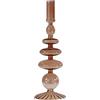 NLDGR Vaso in vetro a forma di candelabro, vaso in vetro per centrotavola, vaso floreale moderno per centro, soggiorno, camera da letto, ufficio, decorazione da tavolo (marrone K)