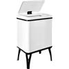 WELL HOME MOBILIARIO & DECORACIÓN Well Home Pattumiera intelligente con apertura automatica e contatto manuale 30 l, 35,5 x 26 x 60 cm, colore bianco.