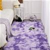 Heavyoff Area Tappeti Camera da letto Morbido Peluche Tappeto utilizzato per la Decorazione del Soggiorno di casa Viola tinto in massa, 80x160cm