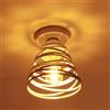 iDEGU Lampada da Soffitto Vintage E27 Lampadario da Soffitto Creativo Design Spirale a Cascata Moderno Plafoniera per Camera da Letto Corridoio Soggiorno Cucina (15cm, Bianco)