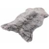 Decorating Sheepskins Pelle di pecora merino di alta qualità, inodore, vera pelliccia di agnello, colore grigio, morbida e soffice, per sedie, pecora, pelle di (Grigio, 100 x 110 cm)