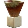 MINGZHE Tazza da Caffè da 200 Ml Tazza in Ceramica con Base Tazza in Ceramica Retrò a Forma di Cono Tazza da Tè in Ceramica Latte Giapponese Tazza da Caffè in Porcellana Unica Regalo per(Marrone)