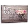 DAMDAM GO | Coperchio Contatore Elettrico Nordico in Legno (Love Peonia)