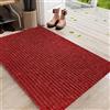XUCHOU Zerbino Ingresso Casa 40 x 80 cm Resistente Sporco, Antiscivolo Tappeto Impermeabile Varie Misure e Colori per Casa O Ufficio, Rosso
