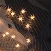 LiuliuBull GUIDATO Luci Fata, 3D Star Fairy Lights, 2 0LED. Stars Fairy Light Battery Operations for Interni ed Esterni Christmas Fairy Light Window Decoration Feay Lights (Color : 20led/Durchmesser 7cm)