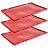 Kingpower Coperchio Eurobox 1-30 x Coperchio 40 x 60 cm Coperchio Scatola per carne Coperchio Scatola da macellaio Scatola impilabile Euro Box Rosso Selezione Kingpower, Numero:3