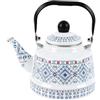 Generico Bollitore per Fornelli | 2,5L Teiera Retro in Smalto | Bollitore Elegante per Fornelli | per Casa Cucina Dormitorio Appartamento Picnic Campeggio Giardino Prato