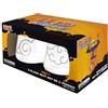 ABYSTYLE Naruto Shippuden - Set di bicchieri in vetro Konoha e Akatsuki da 10 once, 2 pezzi di mangime per la casa e la cucina