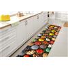 GLHOME Idee per la casa GL Home Tappeto Cucina Antiscivolo Made in Italy Passatoia Antimacchia Multiuso Corridoio Soggiorno Lavabile in Lavatrice - Vasetti Spezie - 50x150 cm
